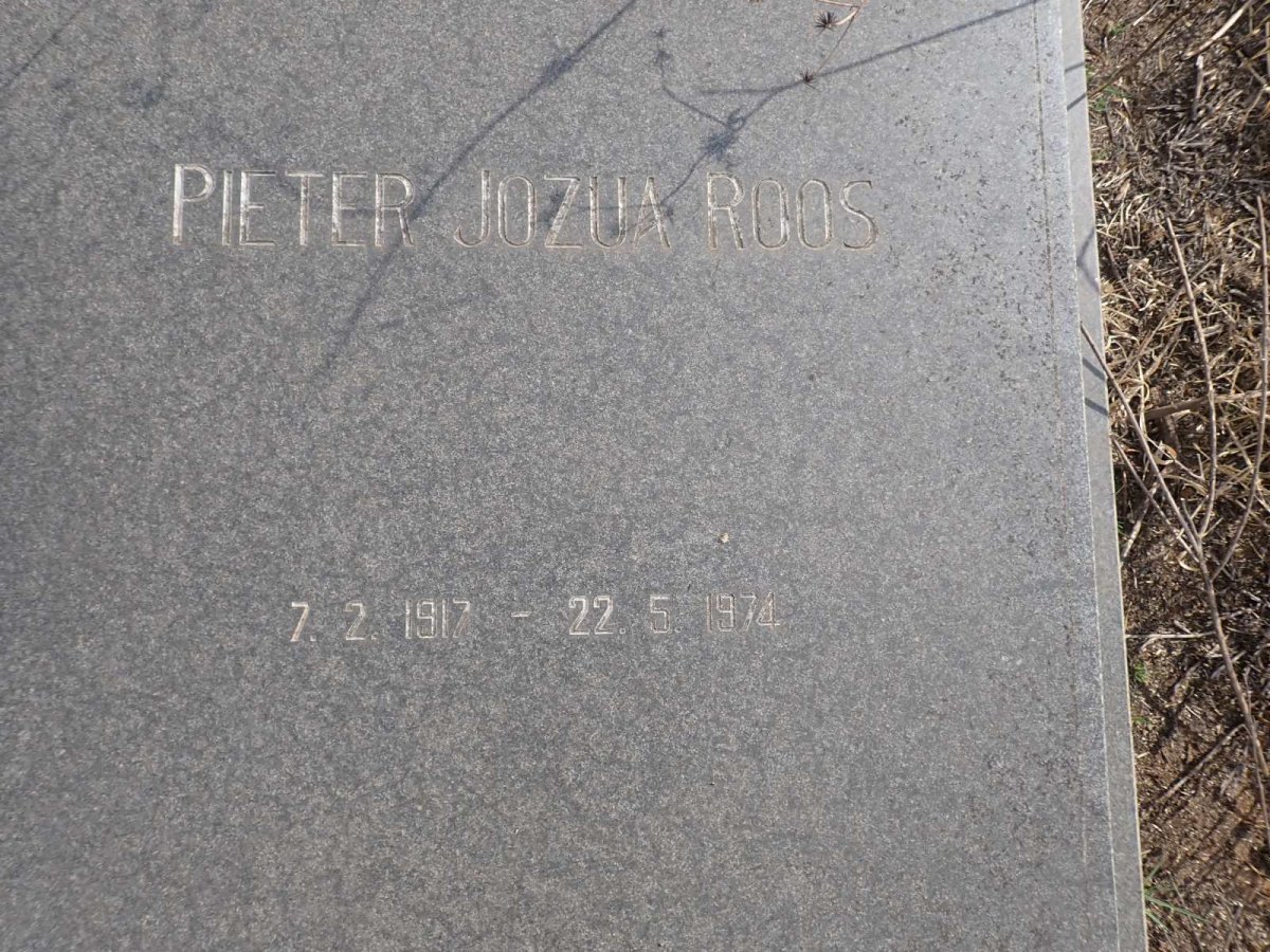 ROOS Pieter Jozua 1917-1974