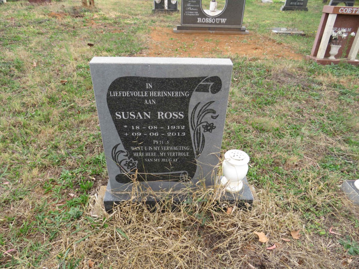 ROSS Susan 1932-2013