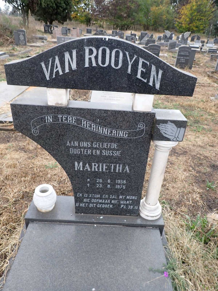 ROOYEN Marietha, van 1956-1975