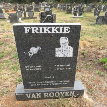 ROOYEN Frikkie, van 1943-2020