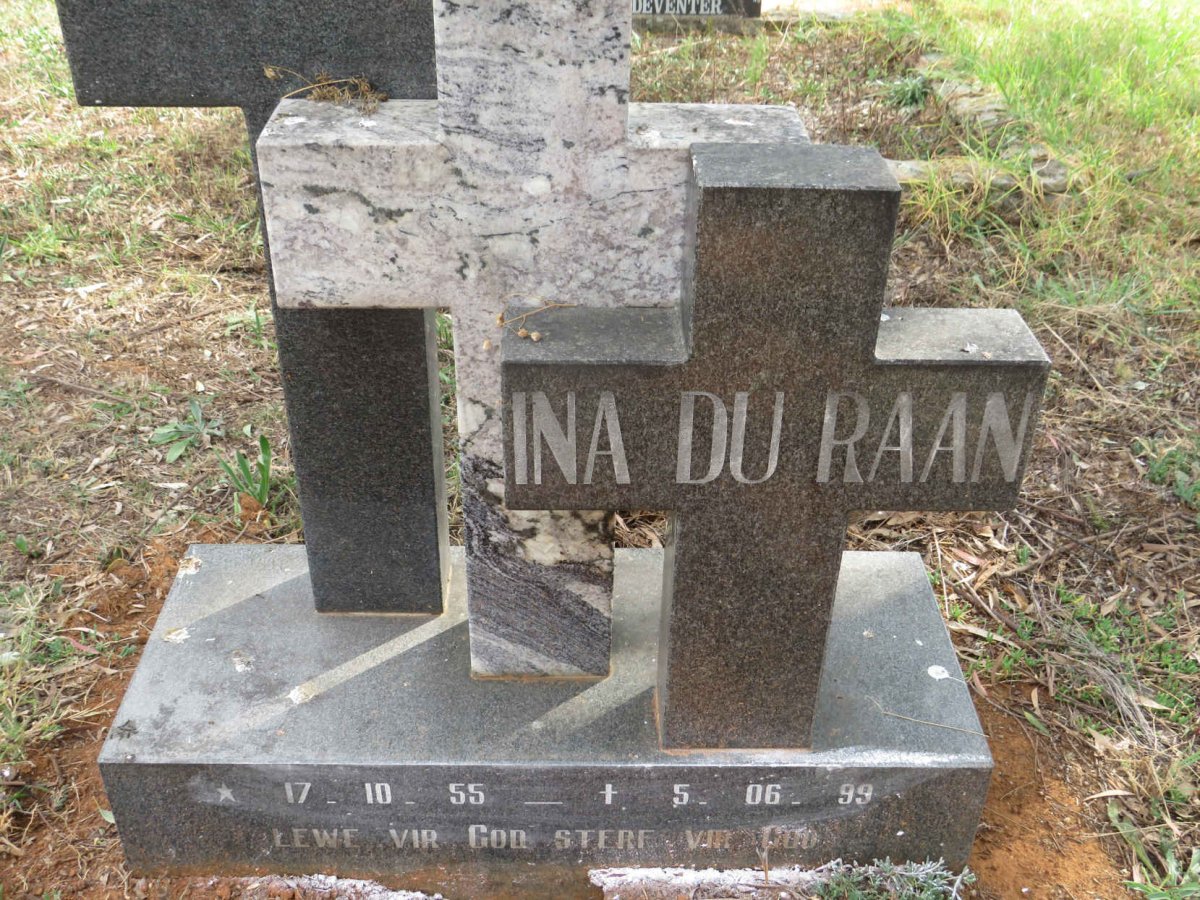 RAAN Ina, du 1955-1999