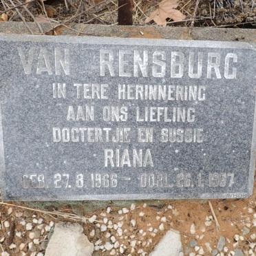 RENSBURG Riana, van 1966-1967