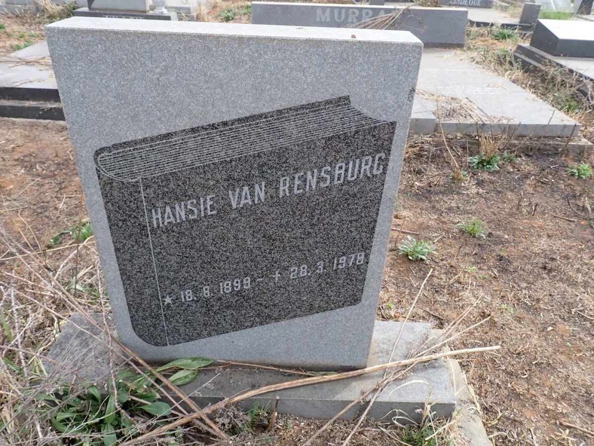 RENSBURG Hansie, van 1899-1978