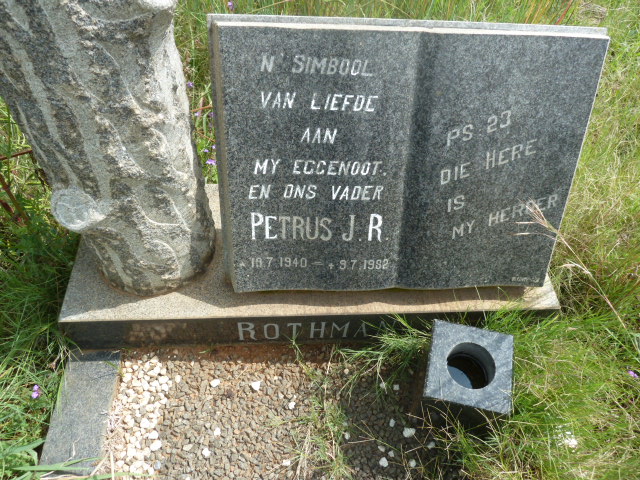 ROTHMAN Petrus J.R. 1940-1982