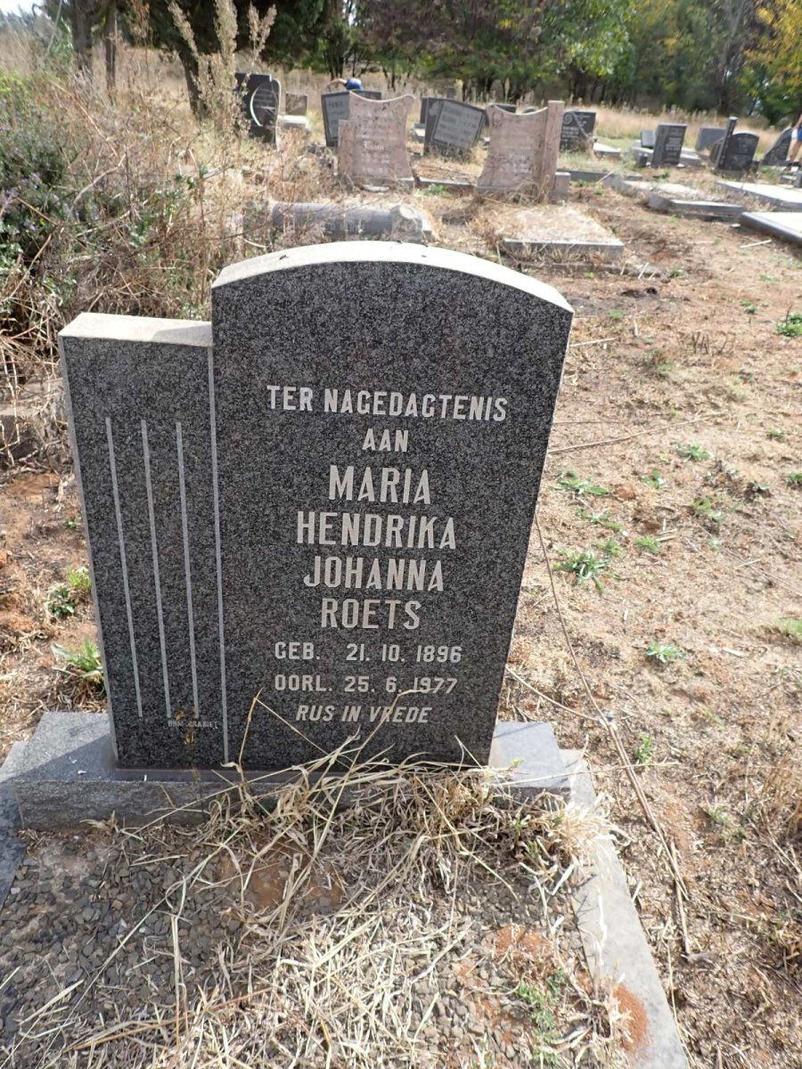 ROETS Maria Hendrika Johanna 1896-1977