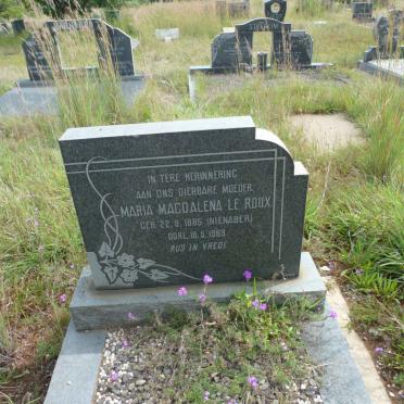ROUX Maria Magdalena, le nee NIENABER 1885-1969