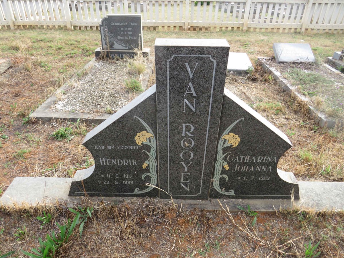 ROOYEN Hendrik, van 1917-1986 & Catharina Johanna 1923-