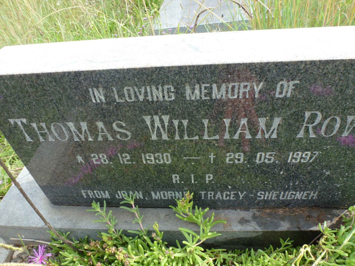 RO?? Thomas William 1930-1997