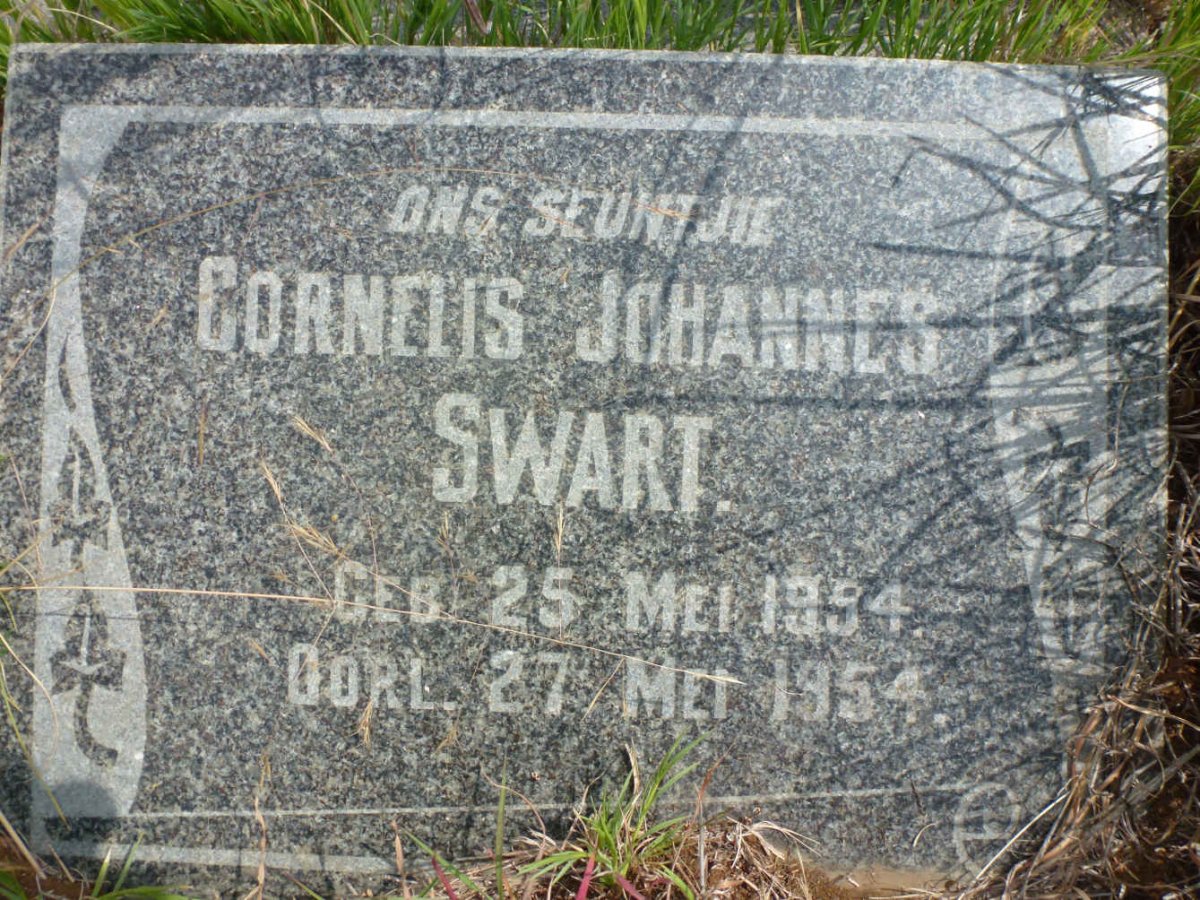 SWART Cornelis Johannes 1954-1954