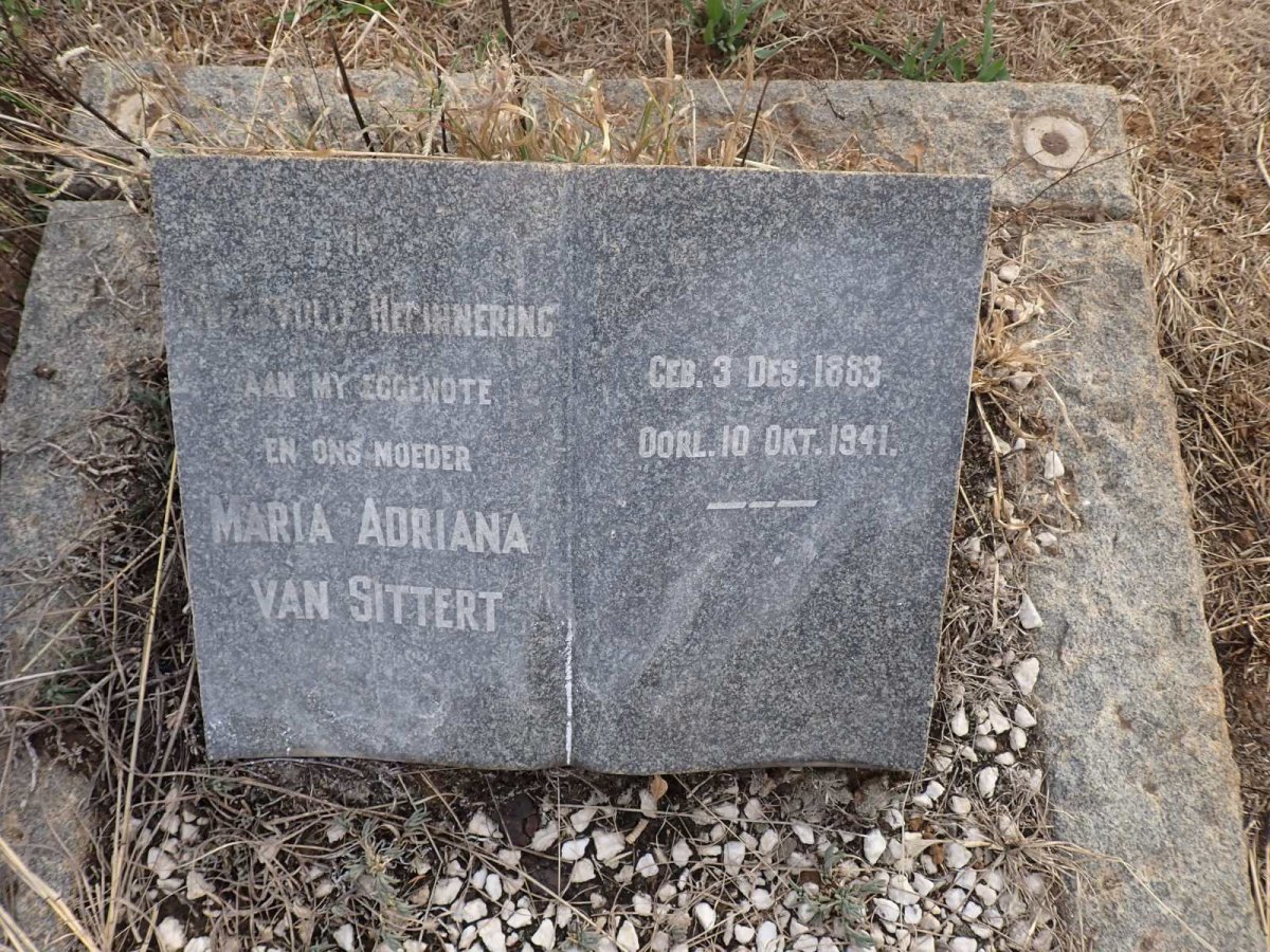 SITTERT Maria Adriana, van 1883-1941