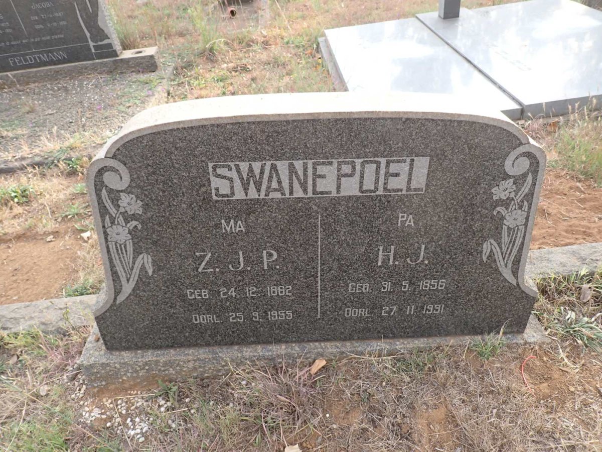 SWANEPOEL H.J. 1856-1991 & Z.J.P. 1882-1955