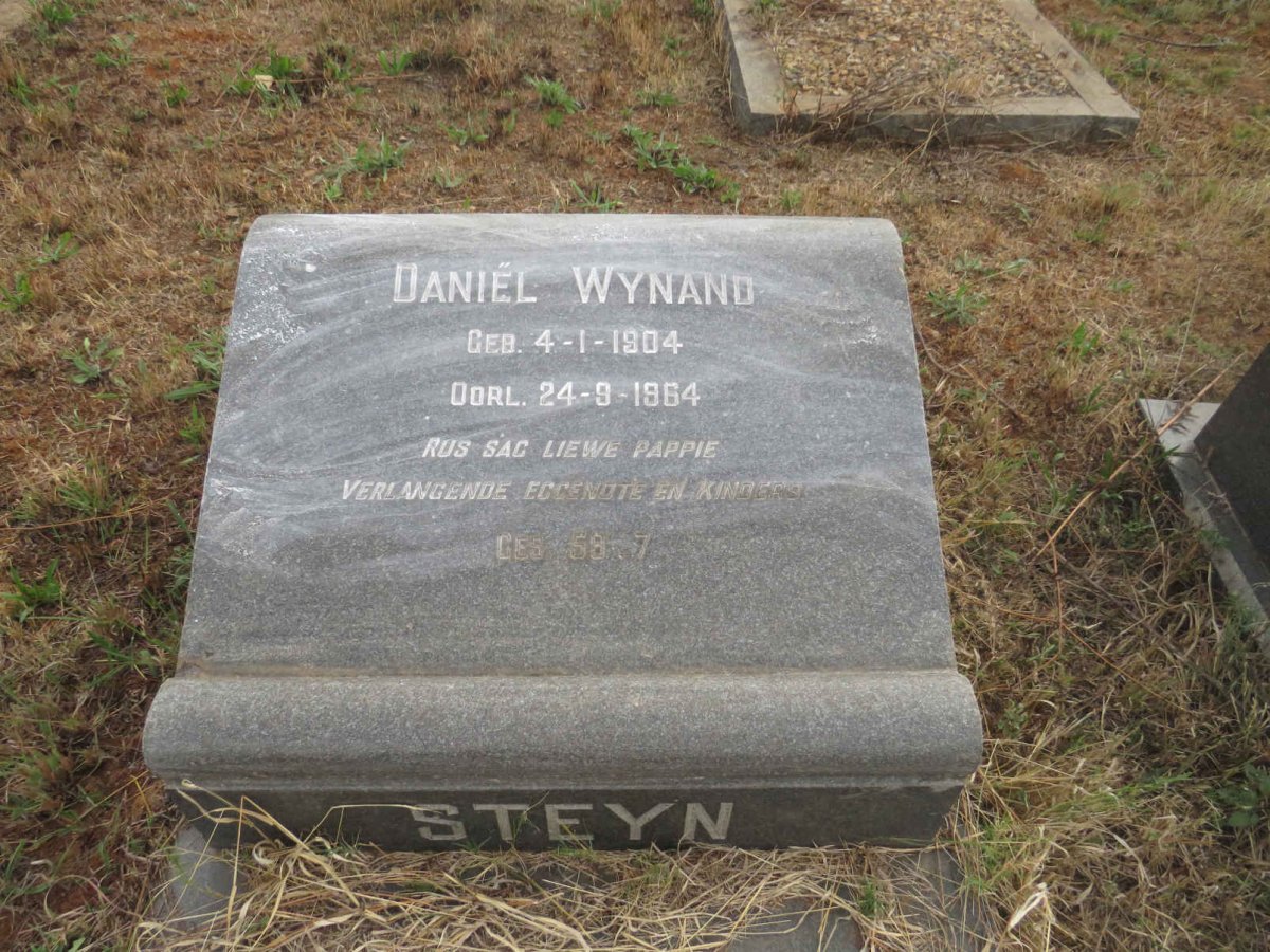 STEYN Daniel Wynand 1904-1964