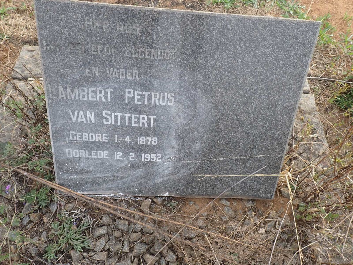 SITTERT Lambert Petrus, van 1878-1952