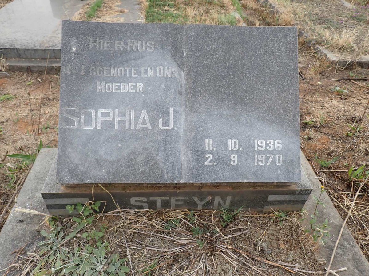 STEYN Sophia J. 1936-1970