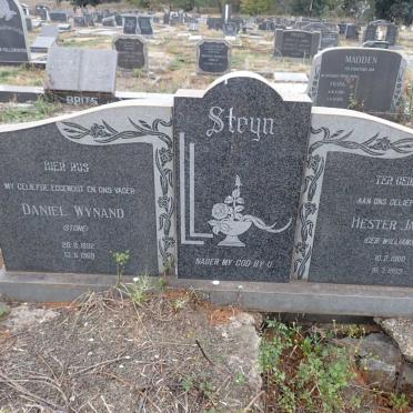 STEYN Daniel Wynand 1892-1969 & Hester Jacoba WILLIAMSON 1900-1983