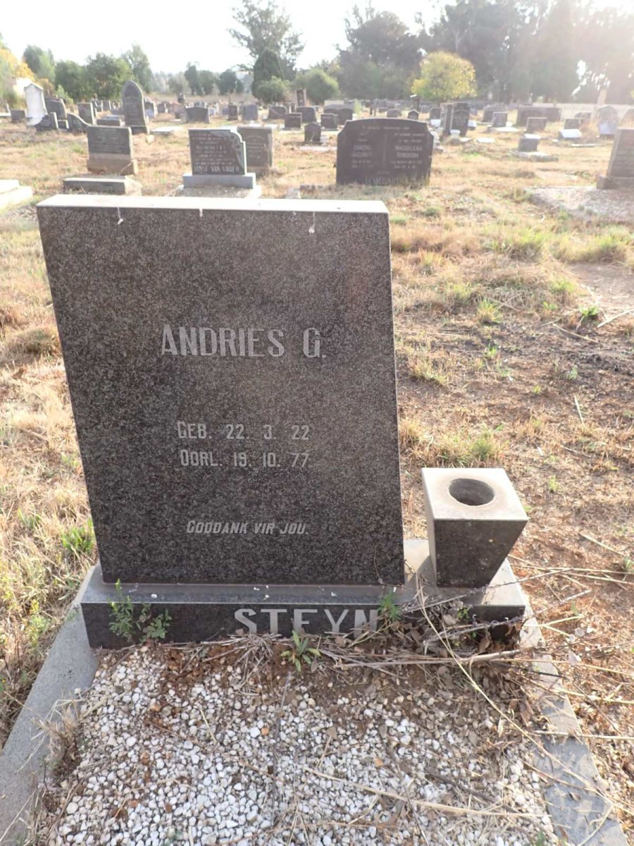 STEYN Andries G. 1922-1977