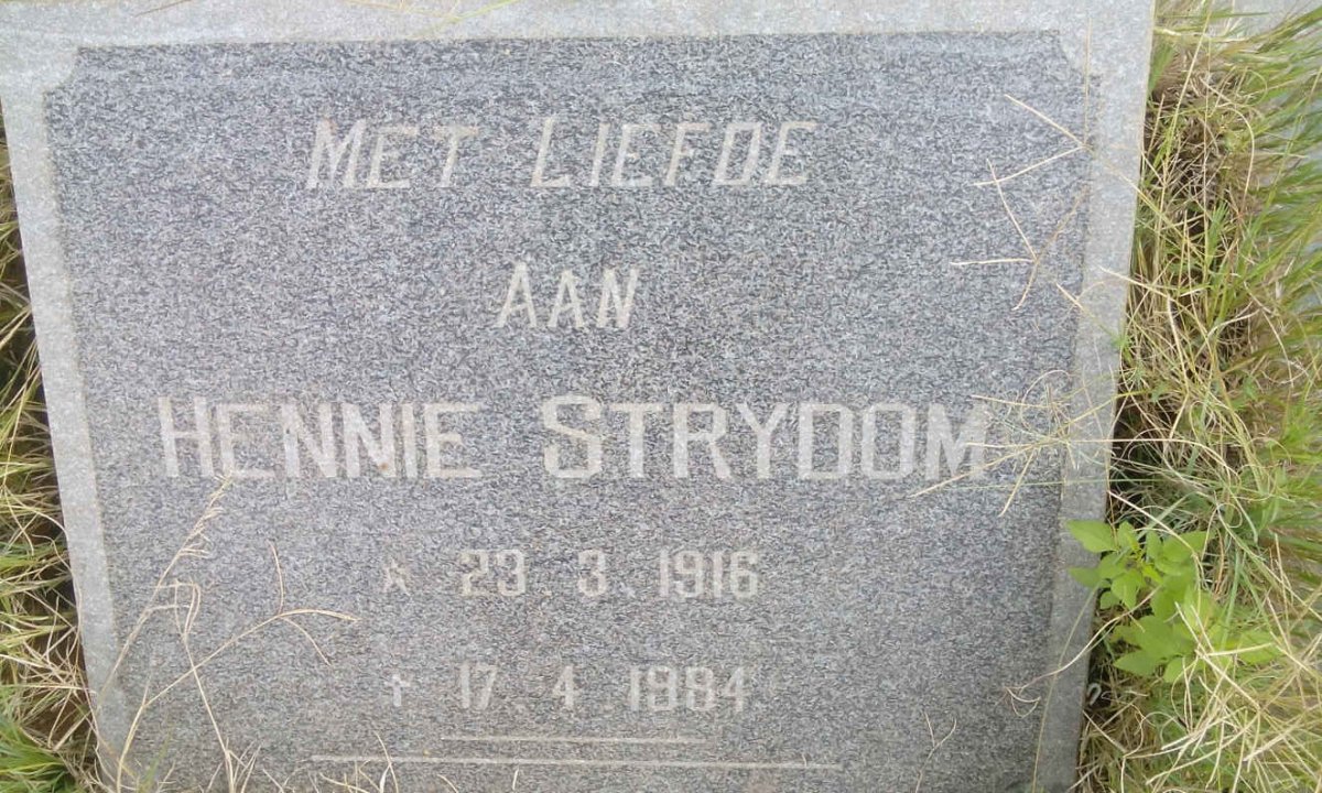 STRYDOM Hennie 1916-1984