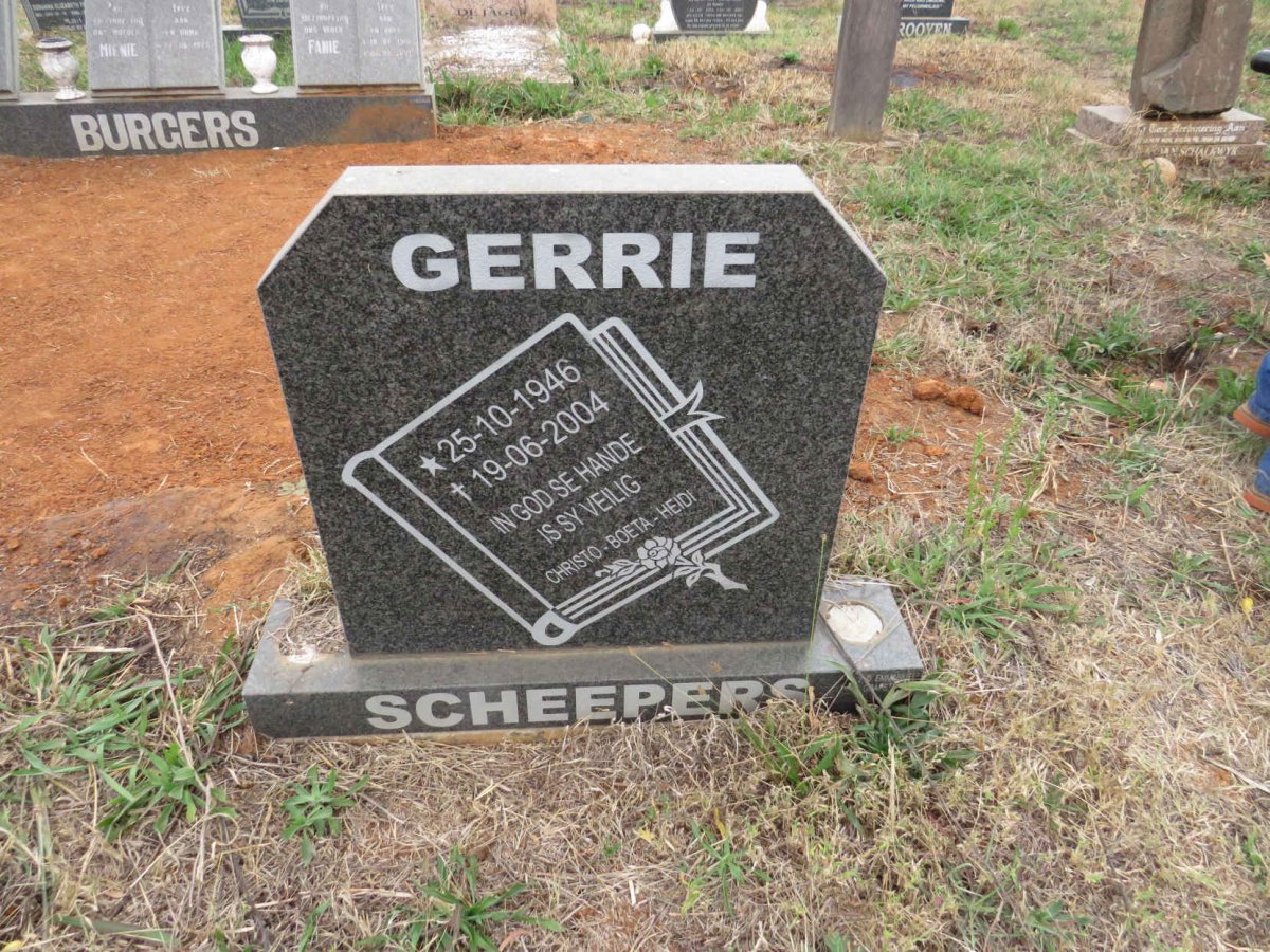 SCHEEPERS Gerrie 1946-2004