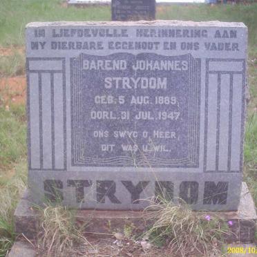 STRYDOM Barend Johannes 1889-1947