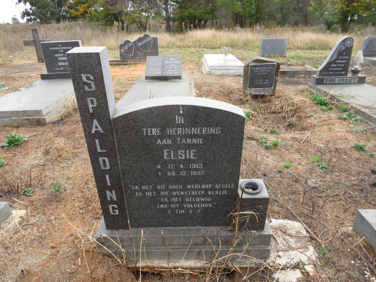 SPALDING Elsie 1913-1997