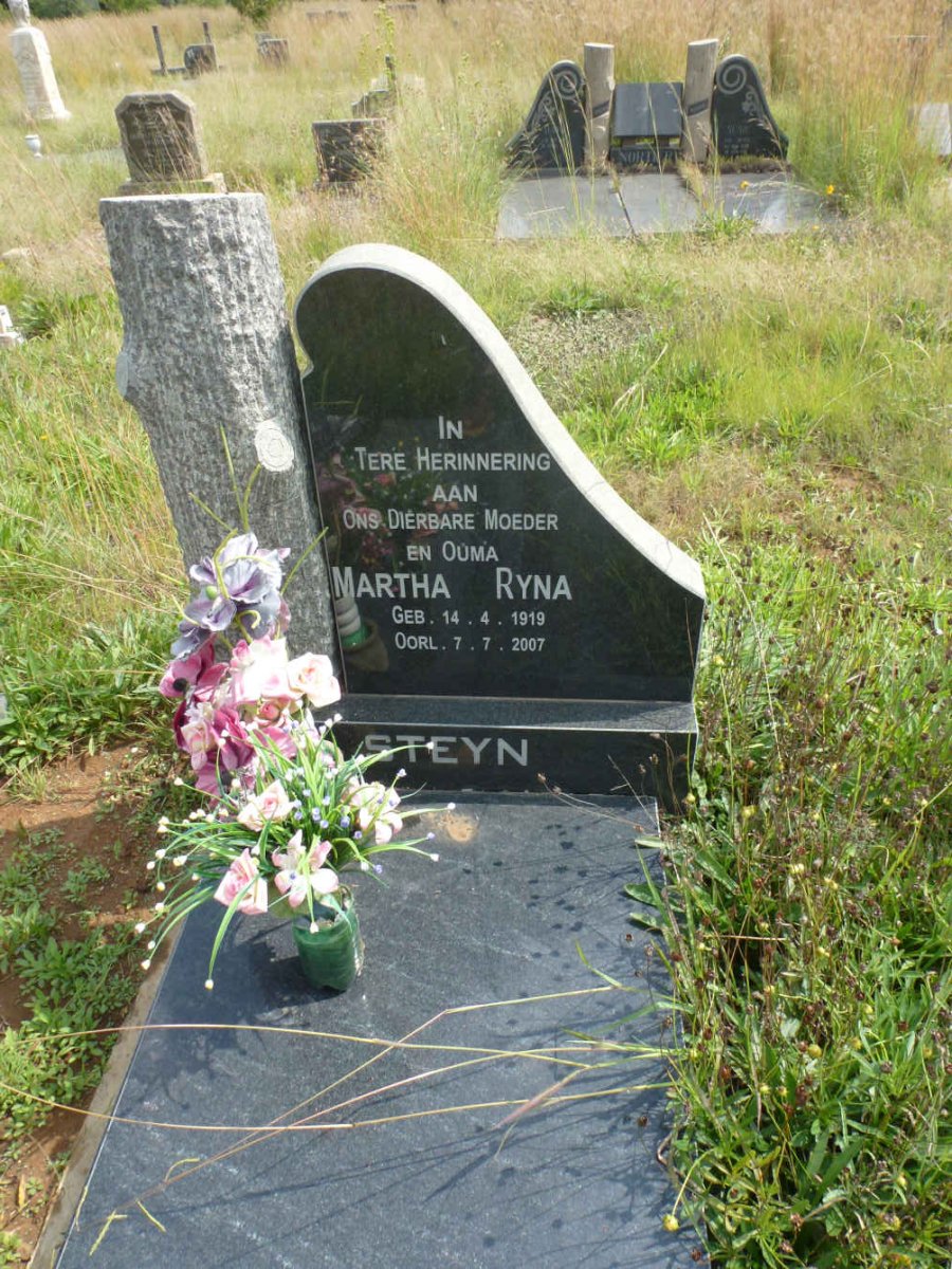 STEYN Martha Ryna 1919-2007