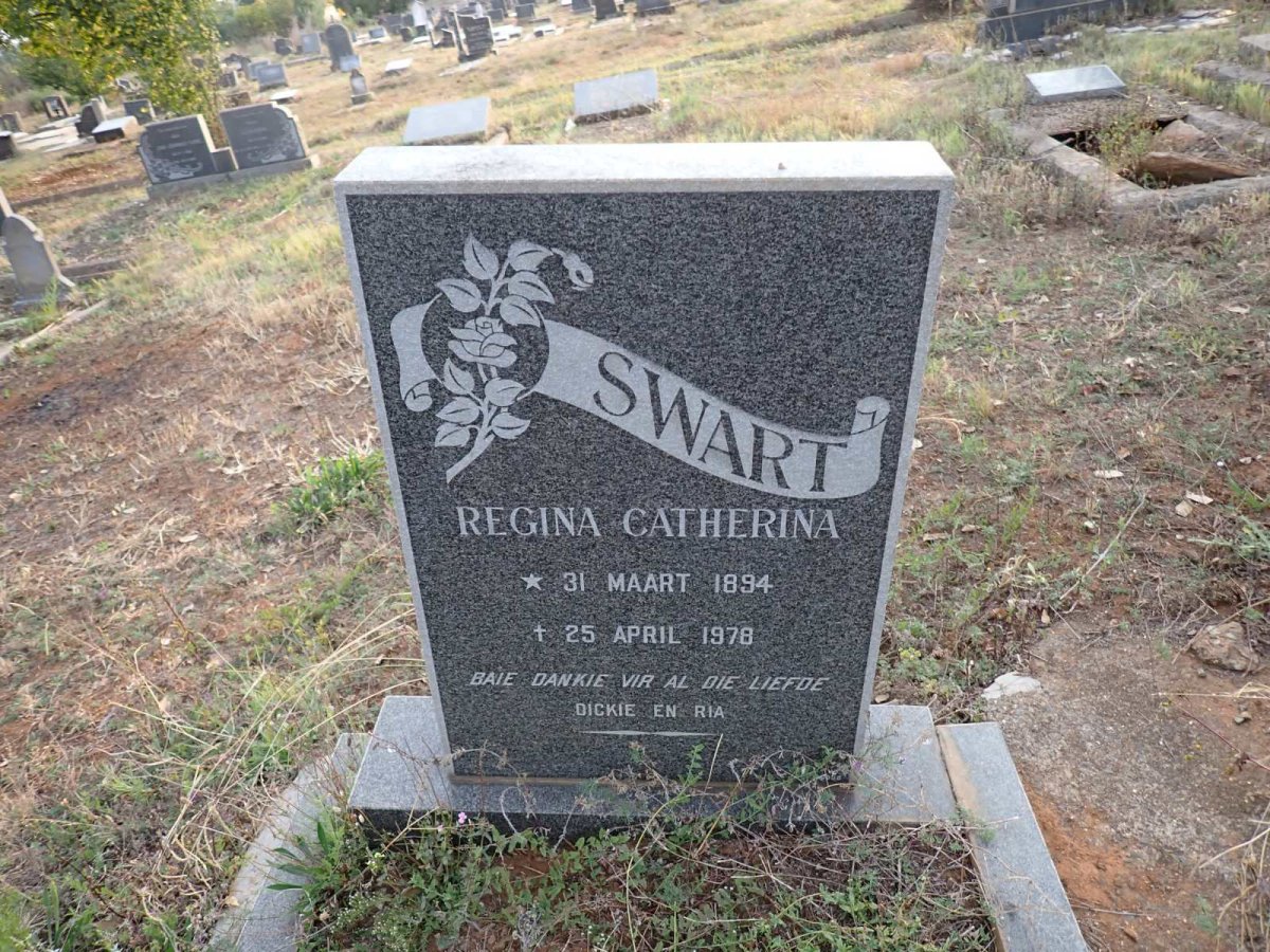 SWART Regina Catherina 1894-1978