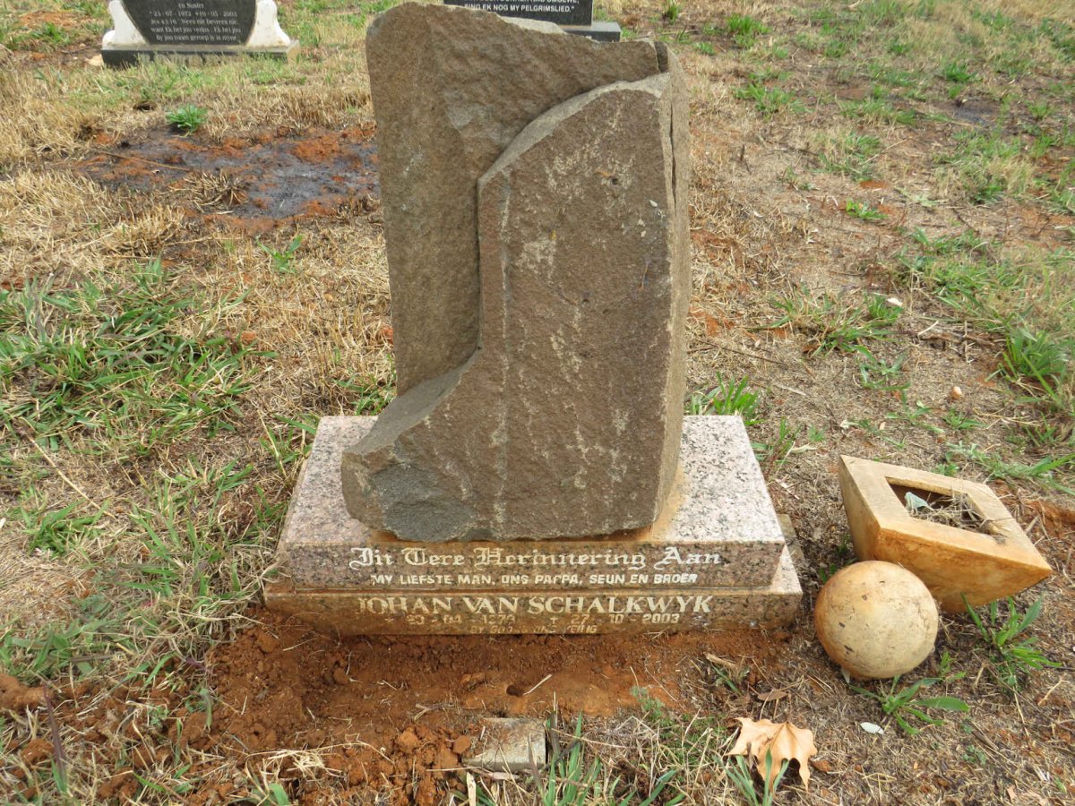 SCHALKWYK Johan, van 197?-2003