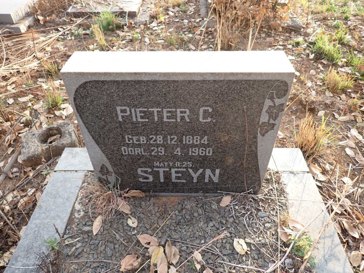 STEYN Pieter C. 1884-1960