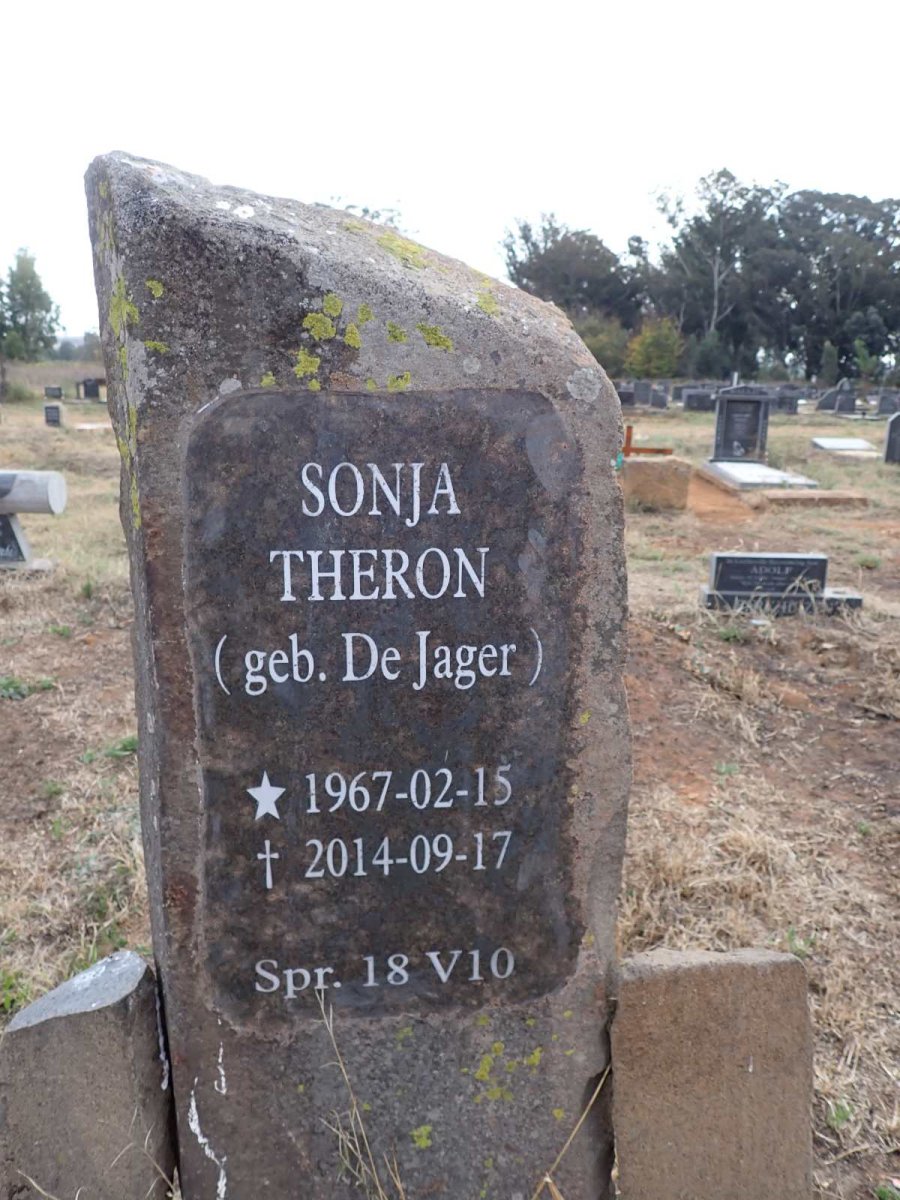 THERON Sonja nee DE JAGER 1967-2014