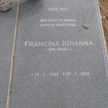 TALJAARD Louis Cornelius Francois 1919-1993 & Francina Johanna NAUDE 1924-2006 _2
