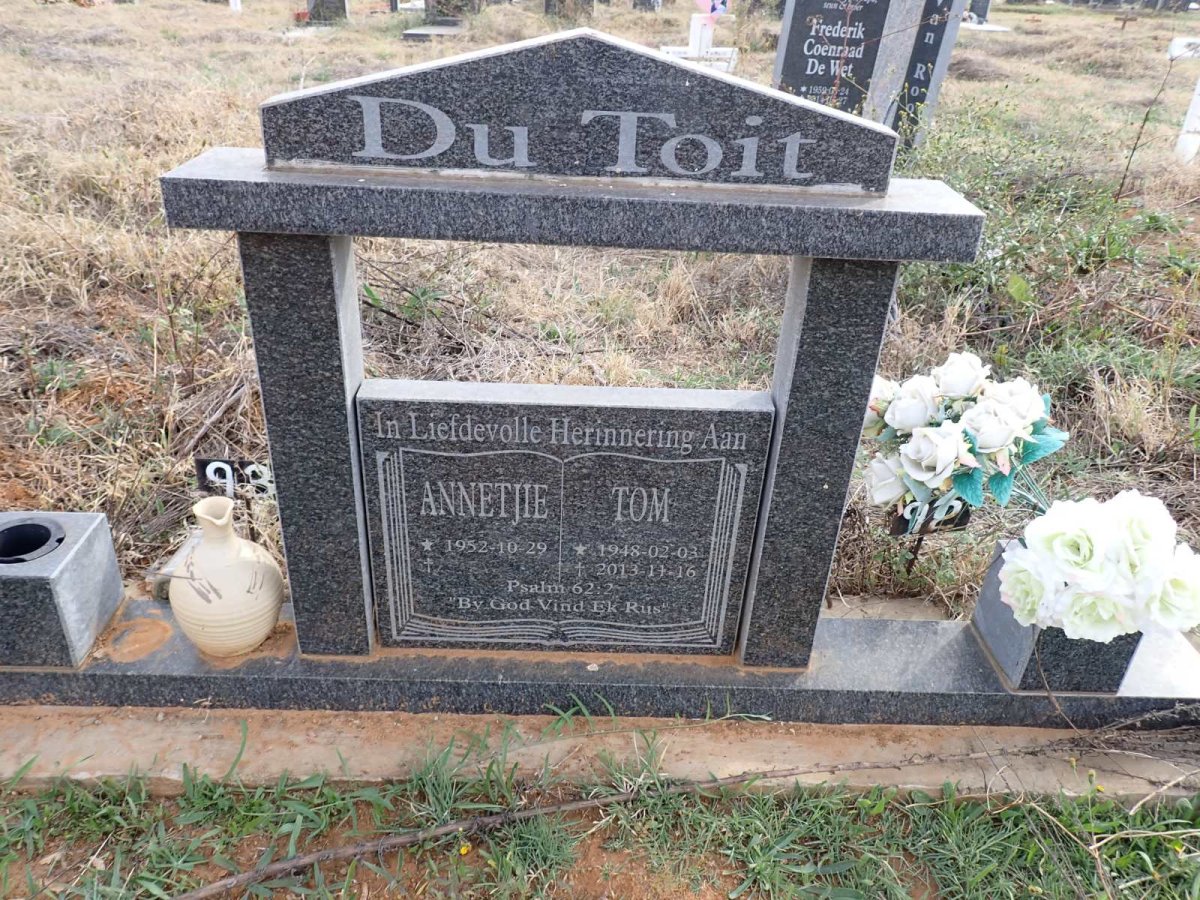 TOIT Tom, du 1948-2013 & Annetjie 1952-