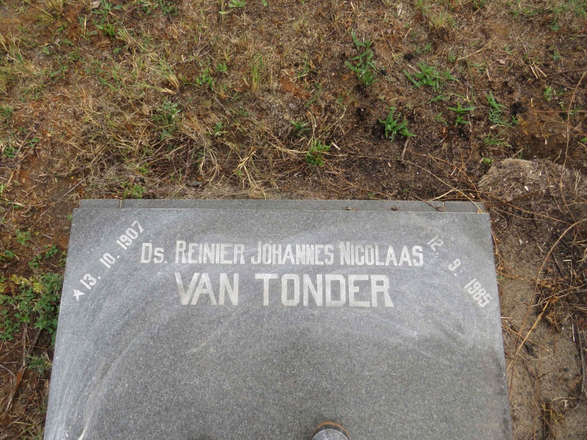 TONDER Reinier Johannes Nicolaas, van 1907-1985