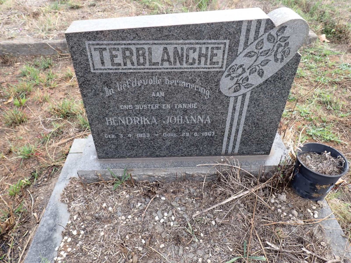 TERBLANCHE Hendrika Johanna 1893-1967