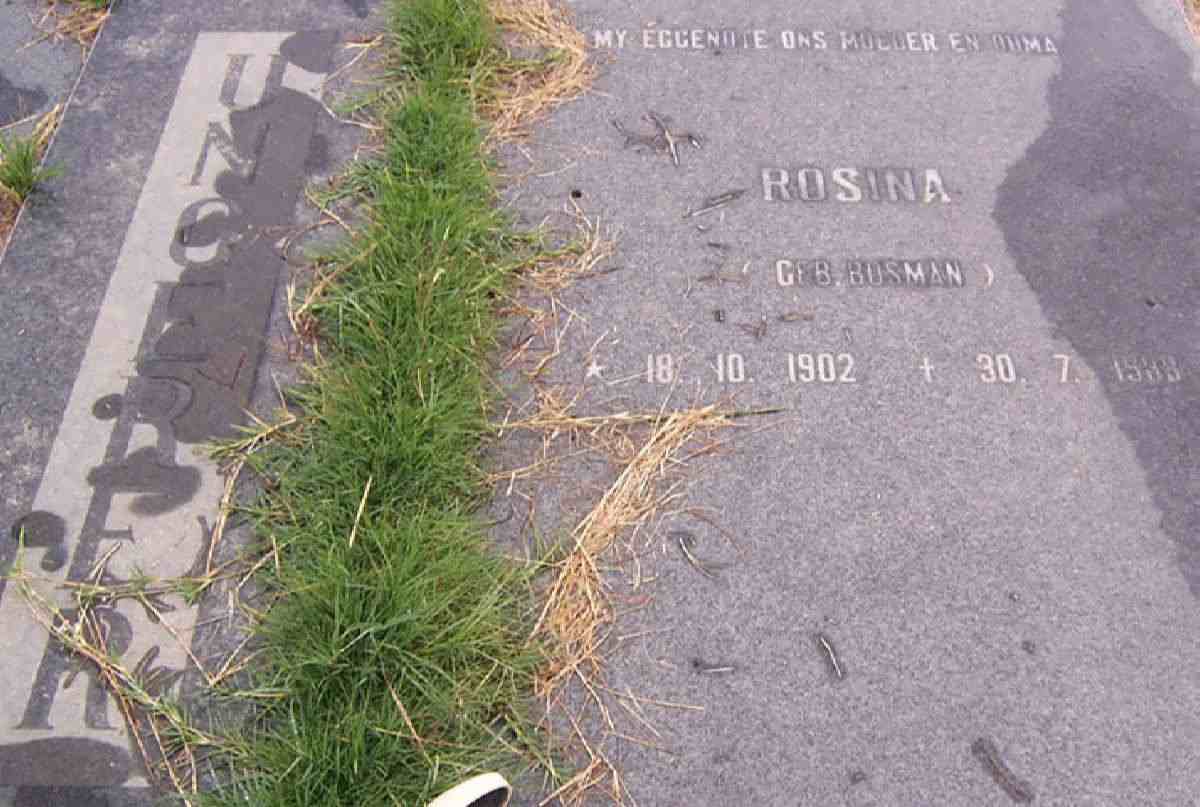UNGERER Rosina nee BOSMAN 1902-19??