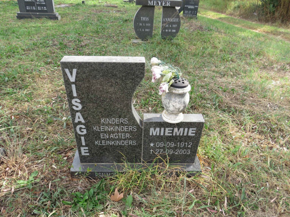 VISAGIE Miemie 1912-2003