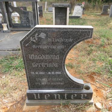 VENTER Magdalena Gertruida 1952-1999