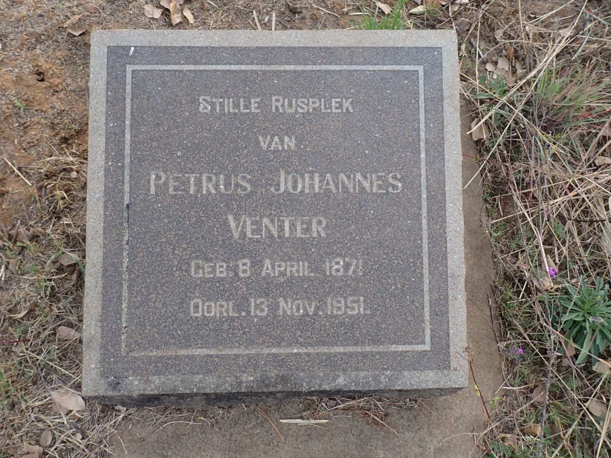 VENTER Petrus Johannes 1871-1951