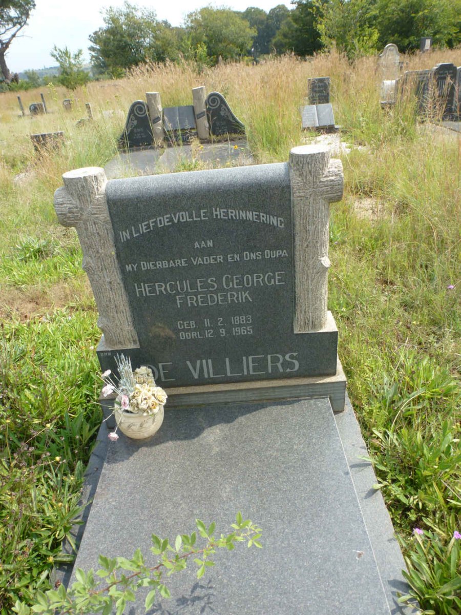 VILLIERS Hercules George Frederik, de 1883-1965