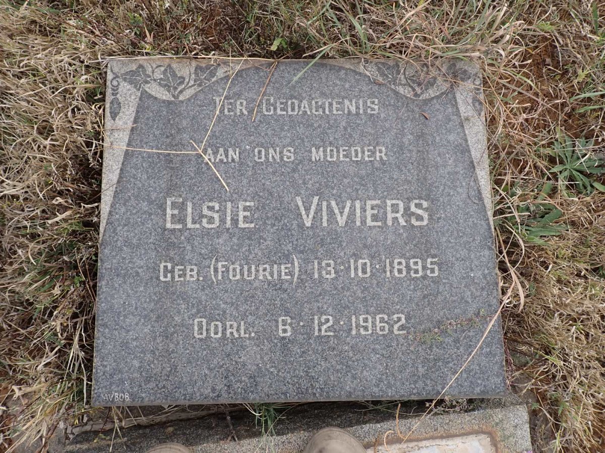 VIVIERS Elsie nee FOURIE 1895-1962