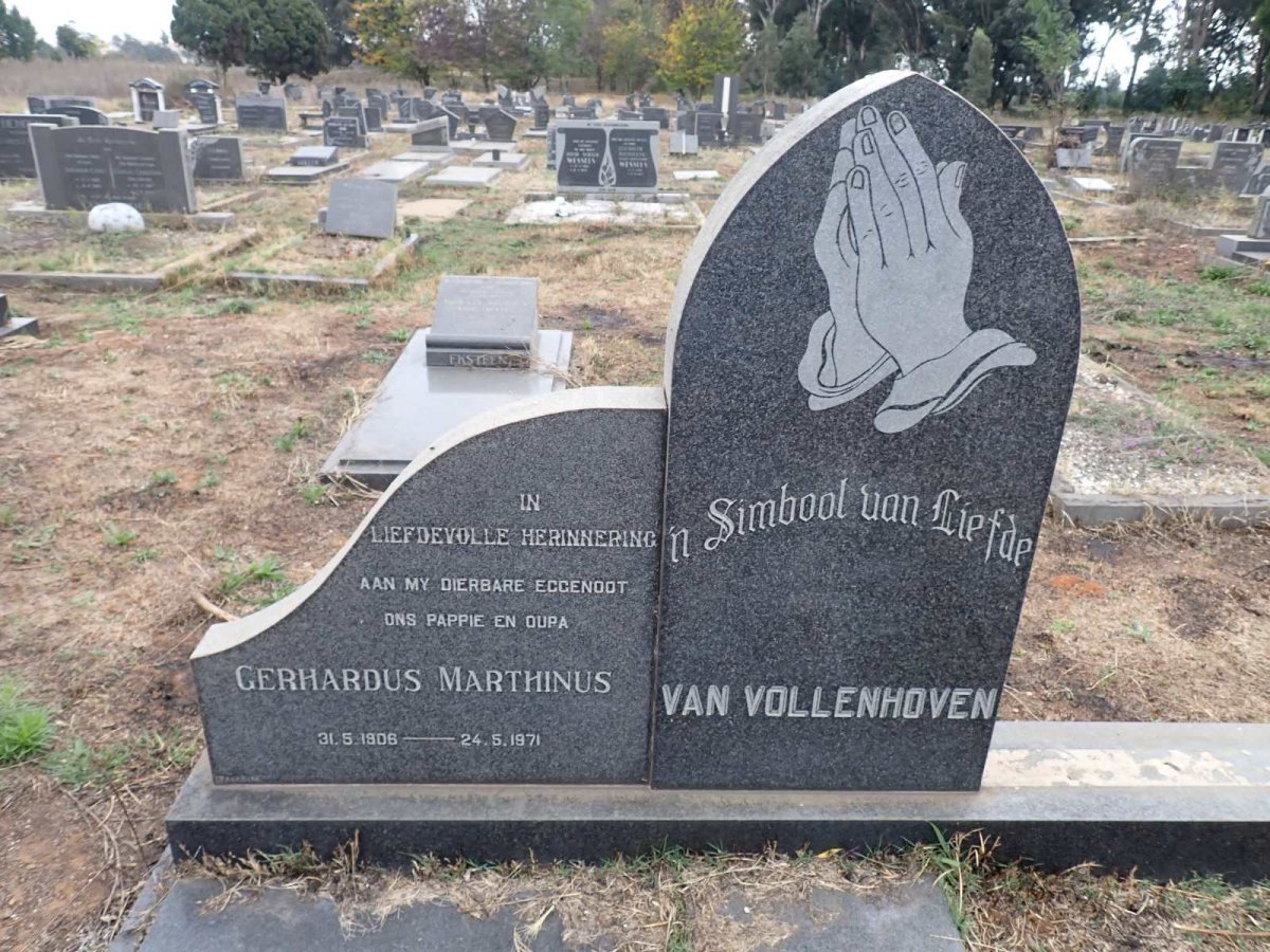 VOLLENHOVEN Gerhardus Marthinus, van 1906-1971