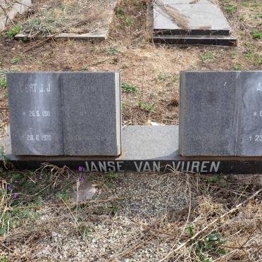 VUUREN Gert J.J., Janse van 1911-1976 & Anna M. 1911-2007