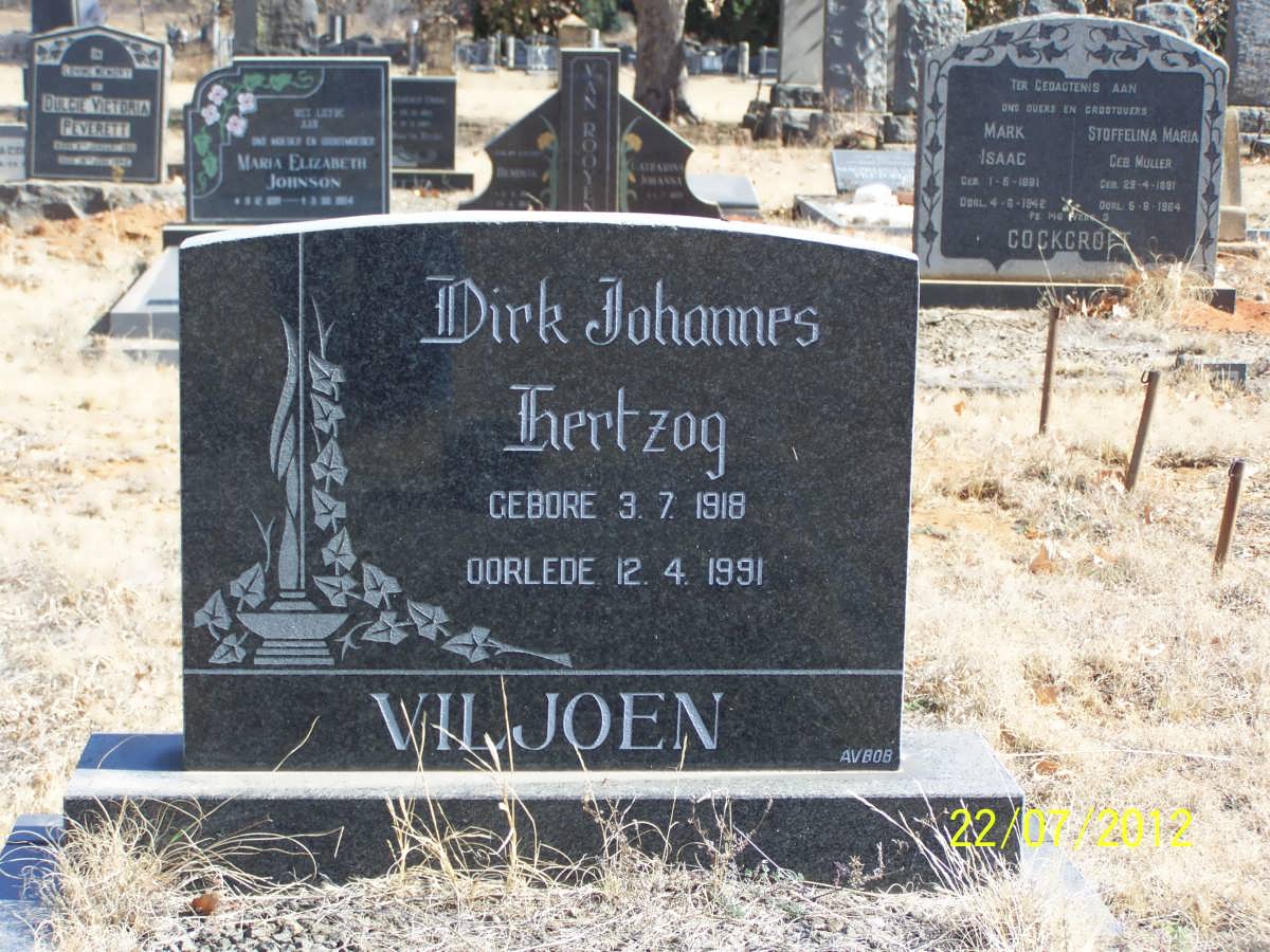 VILJOEN Dirk Johannes Hertzog 1918-1991