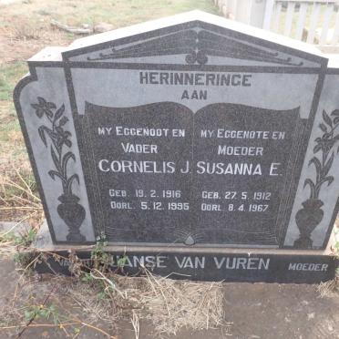 VUREN Cornelis J., Janse van 1916-1995 & Susanna E. 1912-1967