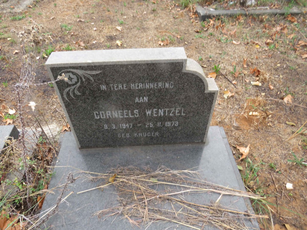 WENTZEL Corneels nee KRUGER 1947-1973