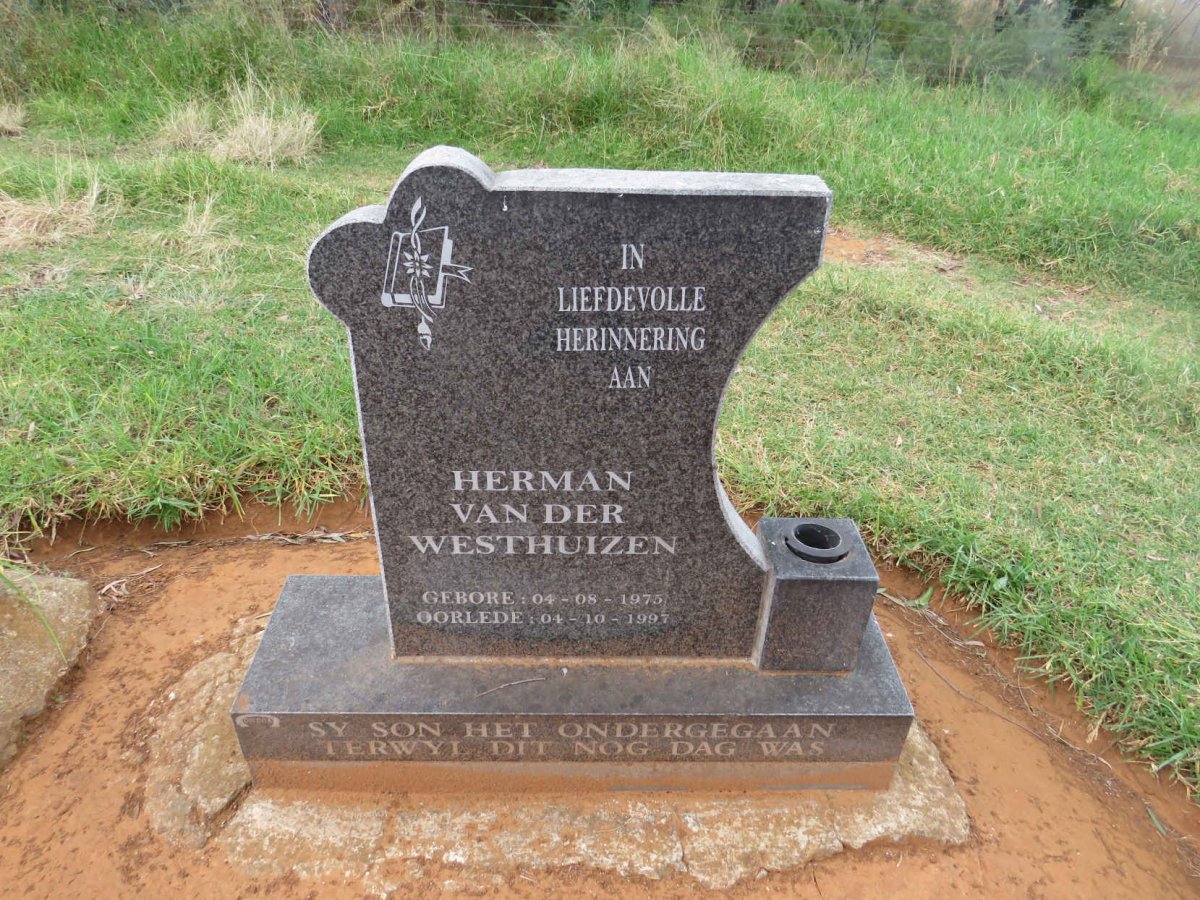 WESTHUIZEN Herman, van der 1975-1997 