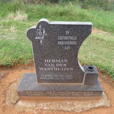 WESTHUIZEN Herman, van der 1975-1997 