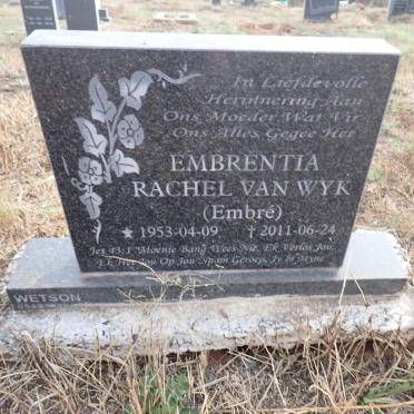 WYK Embrentia Rachel, van 1953-2011