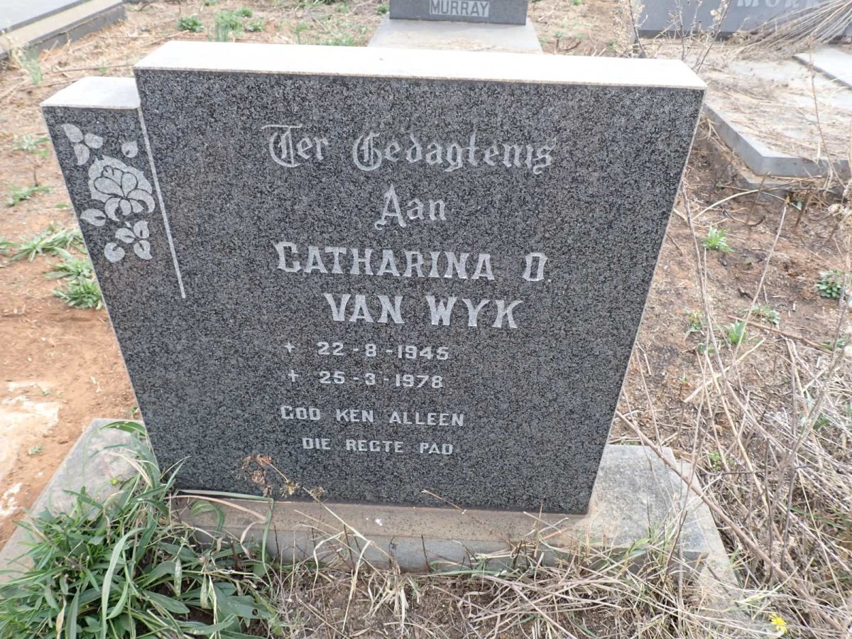 WYK Catharina O., van 1945-1978