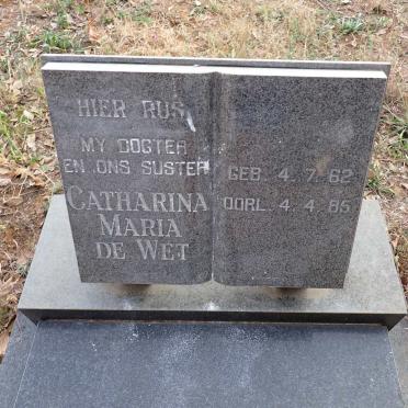 WET Catharina Maria, de 1962-1985