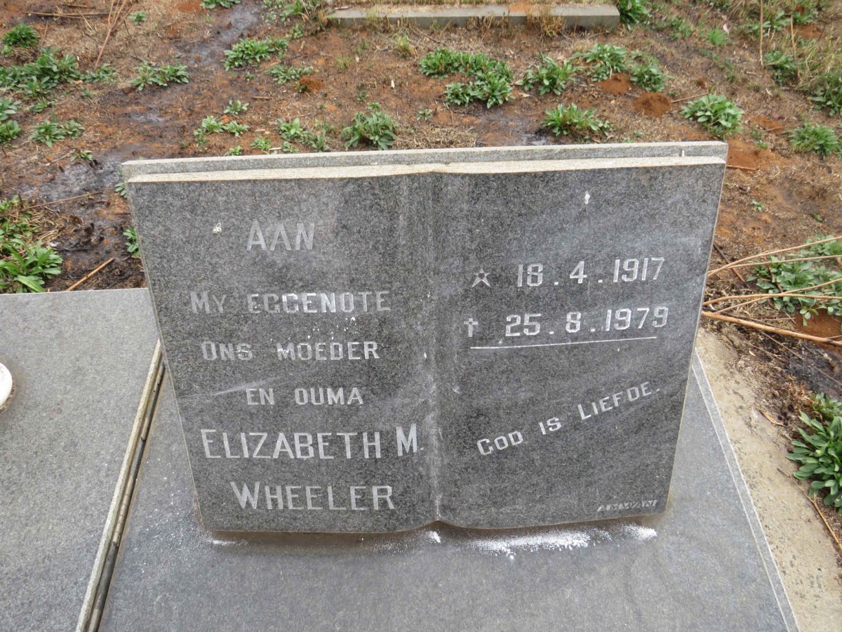 WHEELER Johannes W.W. 1915-1989 & Elizabeth M. 1917-1979 _2